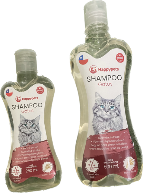 Champú para gatos.  Producto local, plazo de entrega aproximado de entre 3 y 7 días.