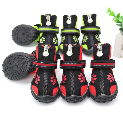 Zapatos para perros, cálidos, reflectantes, ideales para lluvia o nieve, antideslizantes. Recomendado para perros pequeños y grandes.  Producto importado, plazo de entrega aproximado de entre 7 y 18 días.